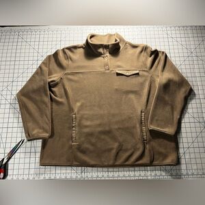 32° HEAT Men’s XXL Fleece Snap Pullover Tan